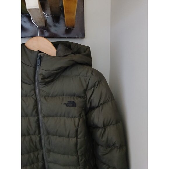 The North Face Gotham II 550 Down Fill Jacket Size Small Green Hood Puffer - Picture 3 of 10